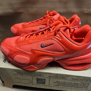Nike Red Athletic Sneakers with Swoosh